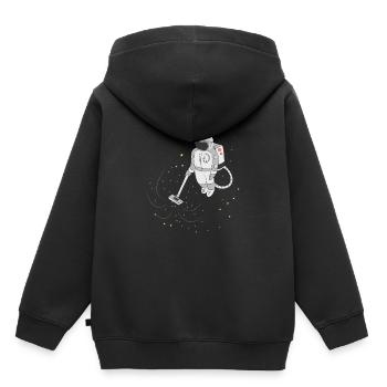Astronaut Spaceman Space Space World Cadeau - Sweat Premium à capuche enfant bio - noir - Dos - AI Model Kid Male (0cm)