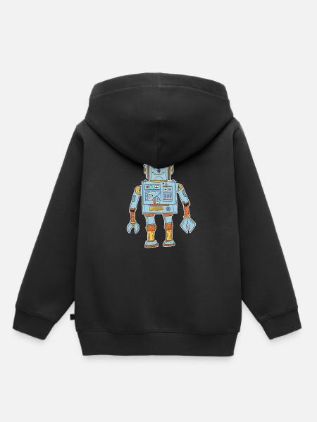 Roboter T-Shirt Kinder - Kinder Premium Organic Hoodie - Schwarz