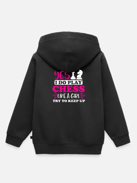 Schach - Kinder Premium Organic Hoodie - Schwarz