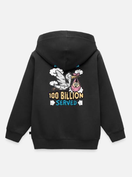 Storch - Kinder Premium Organic Hoodie - Schwarz