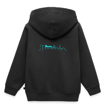 Bonn - Kinder Premium Organic Hoodie - Schwarz - Hinten - AI Model Kid Male (0cm)