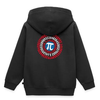 pi - Sweat Premium à capuche enfant bio - noir - Dos - AI Model Kid Male (0cm)