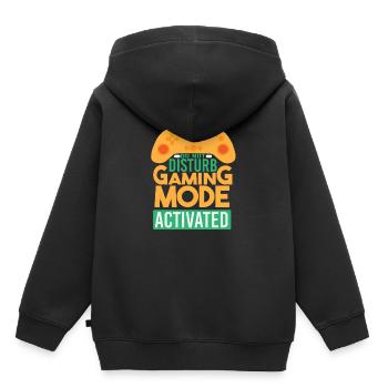 Gaming Fashion - Kids Premium Organic Hoodie - black - Back - AI Model Kid Male (0cm)