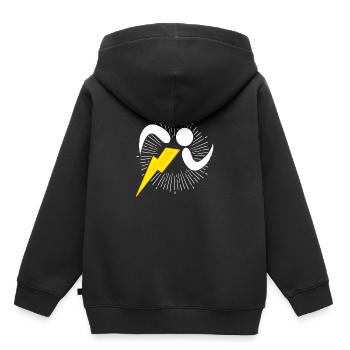 Jogging Running Flash Flash Sports Gift - Kids Premium Organic Hoodie - black - Back - AI Model Kid Male (0cm)