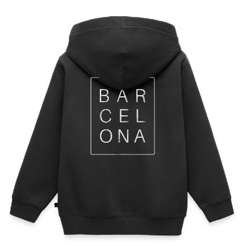 Barcelona - Kids Premium Organic Hoodie - black - Back - AI Model Kid Male (0cm)