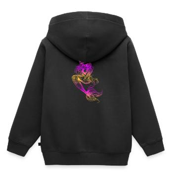 Mermaid mermaid mermaid fairy tale - Kids Premium Organic Hoodie - black - Back - AI Model Kid Male (0cm)