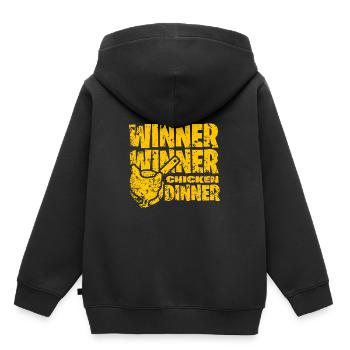 Winner winner chicken dinner PUBG - Kinder Premium Organic Hoodie - Schwarz - Hinten - AI Model Kid Male (0cm)
