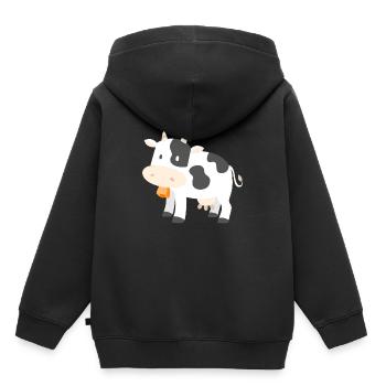 Cow Cows Farmer Farmer Gift Cartoon Comic - Kids Premium Organic Hoodie - black - Back - AI Model Kid Male (0cm)