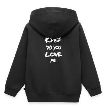 Kiki tu m'aimes - Sweat Premium à capuche enfant bio - noir - Dos - AI Model Kid Male (0cm)