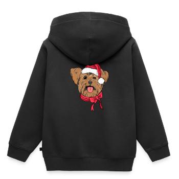 Yorkshire Terrier Xmas Hat Dog Lover Christmas - Kids Premium Organic Hoodie - black - Back - AI Model Kid Male (0cm)