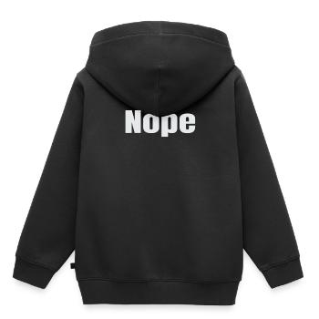 Non - Sweat Premium à capuche enfant bio - noir - Dos - AI Model Kid Male (0cm)