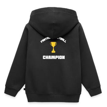 Fantasy Football - Kinder Premium Organic Hoodie - Schwarz - Hinten - AI Model Kid Male (0cm)