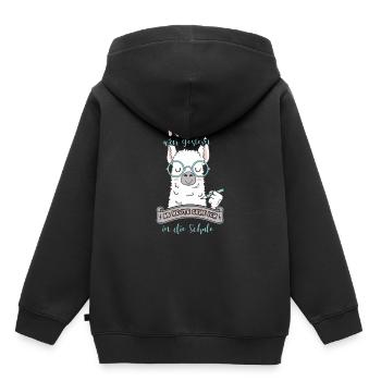 KiTa était hier - Sweat Premium à capuche enfant bio - noir - Dos - AI Model Kid Male (0cm)