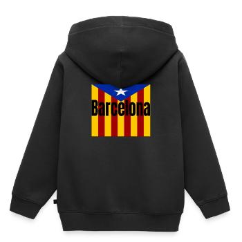 Barca Barcelona Catalan - Kids Premium Organic Hoodie - black - Back - AI Model Kid Male (0cm)