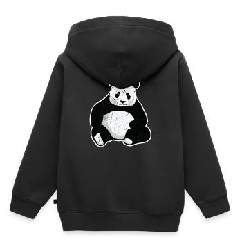 Großer Panda Giant Panda - Kinder Premium Organic Hoodie - Schwarz - Hinten - AI Model Kid Male (0cm)