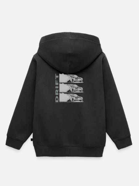 DRIFT dunkel - Kinder Premium Organic Hoodie - Schwarz