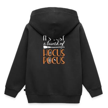 Es ist nur ein Haufen Hocus Pocus Halloween - Kinder Premium Organic Hoodie - Schwarz - Hinten - AI Model Kid Male (0cm)