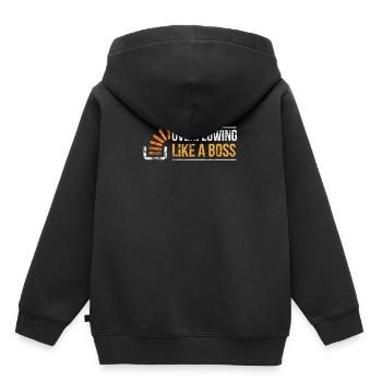 Stackoverflow Programmierer - Kinder Premium Organic Hoodie - Schwarz - Hinten - AI Model Kid Male (0cm)