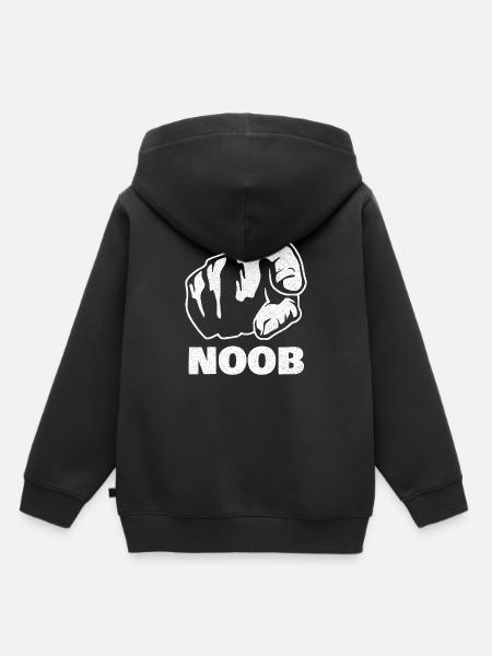 Noob - Kinder Premium Organic Hoodie - Schwarz