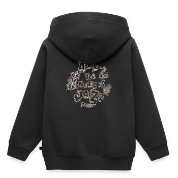 jazz - Sweat Premium à capuche enfant bio - noir - Dos - AI Model Kid Male (0cm)