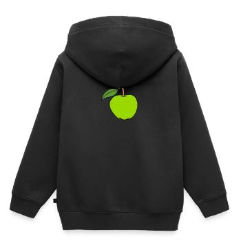 Apple - Kids Premium Organic Hoodie - black - Back - AI Model Kid Male (0cm)