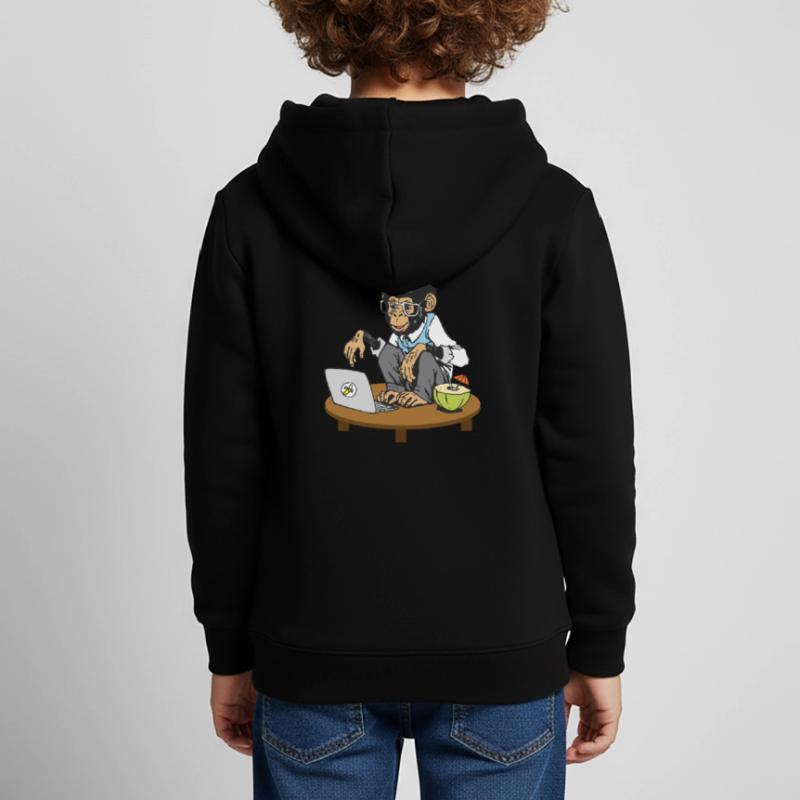 Code Monkey Progammier Monkey Coding Monkeys Kids Premium Organic Hoodie