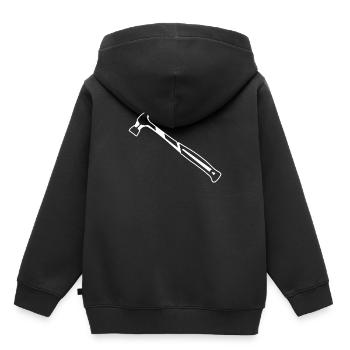 marteau - Sweat Premium à capuche enfant bio - noir - Dos - AI Model Kid Male (0cm)