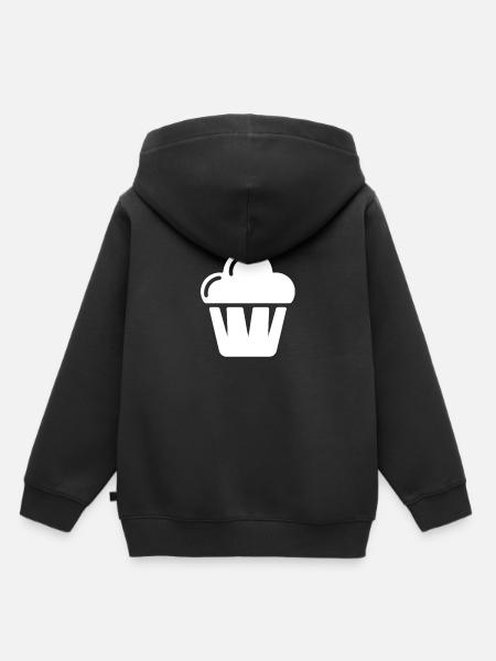 Muffin - Kinder Premium Organic Hoodie - Schwarz