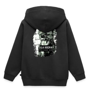 Hyène - Sweat Premium à capuche enfant bio - noir - Dos - AI Model Kid Male (0cm)