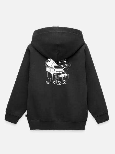 Jazz - Kinder Premium Organic Hoodie - Schwarz