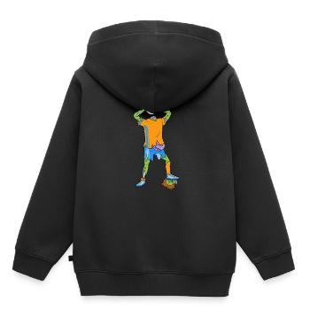 Zombie Fußball Ballsport Monster Halloween Tot - Kinder Premium Organic Hoodie - Schwarz - Hinten - AI Model Kid Male (0cm)