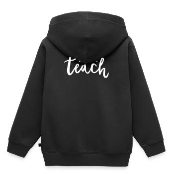 Teacher Gift Education School Sayings Teacher Training - Kids Premium Organic Hoodie - black - Back - AI Model Kid Male (0cm)