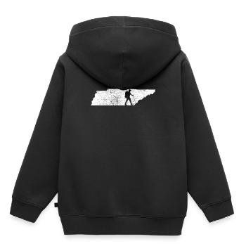 marche - Sweat Premium à capuche enfant bio - noir - Dos - AI Model Kid Male (0cm)