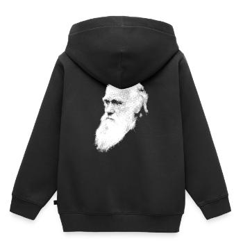 Darwin - Sweat Premium à capuche enfant bio - noir - Dos - AI Model Kid Male (0cm)