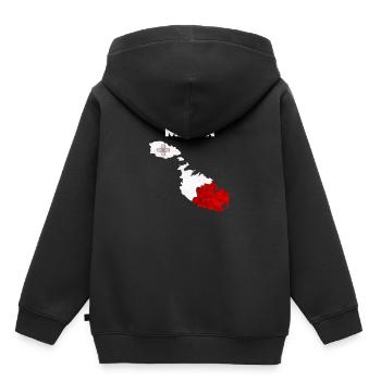 Malte - Sweat Premium à capuche enfant bio - noir - Dos - AI Model Kid Male (0cm)