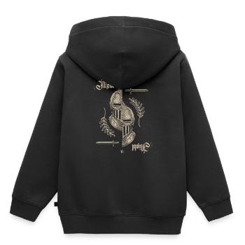 mittelalter Festival mittelfristig Markt Geschenk - Kinder Premium Organic Hoodie - Schwarz - Hinten - AI Model Kid Male (0cm)