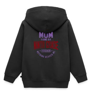 Lehrerin - Kinder Premium Organic Hoodie - Schwarz - Hinten - AI Model Kid Male (0cm)