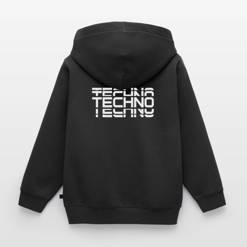 Techno techno techno Sweat Premium à capuche enfant bio