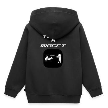 Funny And Awesome Toss Tshirt Design TOSS A MIDGET - Kids Premium Organic Hoodie - black - Back - AI Model Kid Male (0cm)