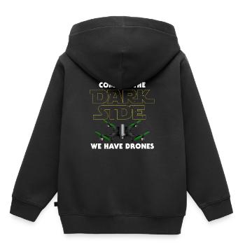 Drones | Come To The Dark Side - Kids Premium Organic Hoodie - black - Back - AI Model Kid Male (0cm)