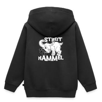 Drôle querelle Sturer Buck Dispute Gift - Sweat Premium à capuche enfant bio - noir - Dos - AI Model Kid Male (0cm)
