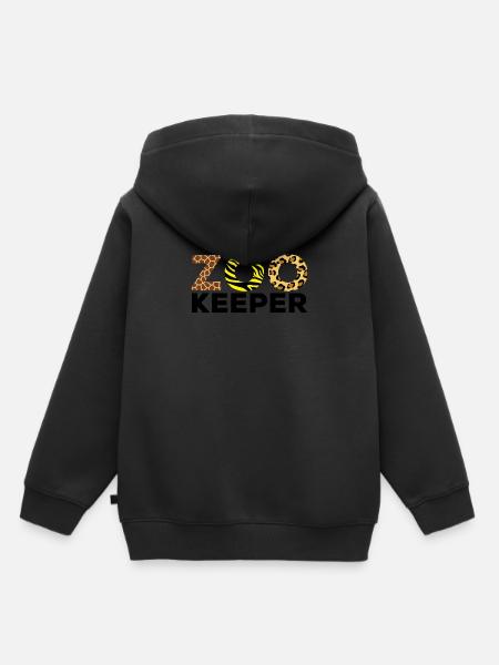 Zoo Zoowärter Zoo Afrika - Kinder Premium Organic Hoodie - Schwarz