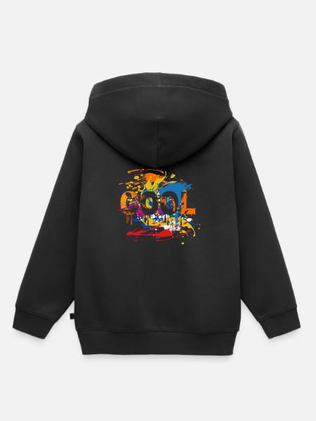 Moderne Kunst - Cool - Kinder Premium Organic Hoodie - Schwarz