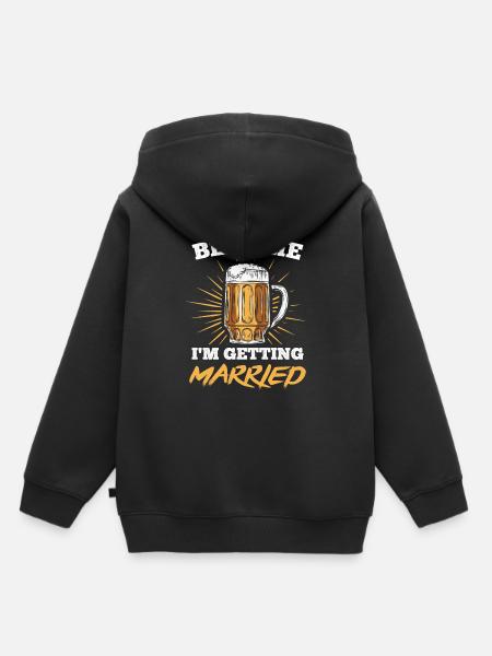 Bräutigam - Kinder Premium Organic Hoodie - Schwarz