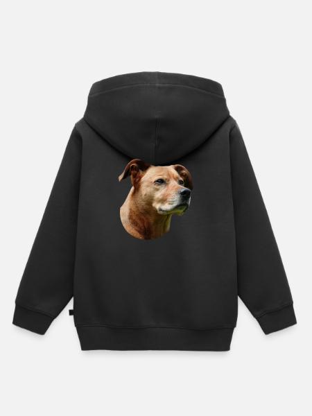 Staffordshire Bullterrier - Kinder Premium Organic Hoodie - Schwarz
