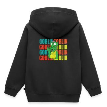 Retro goblin - Kids Premium Organic Hoodie - black - Back - AI Model Kid Male (0cm)