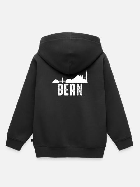 Bern - Kinder Premium Organic Hoodie - Schwarz