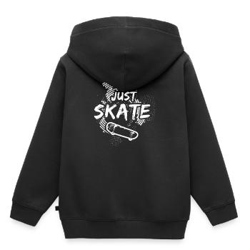 Just Skate Skateboarding Skateboarders Cadeau - Sweat Premium à capuche enfant bio - noir - Dos - AI Model Kid Male (0cm)