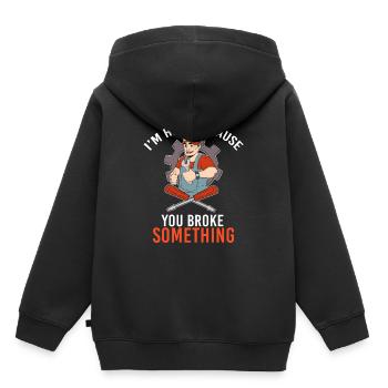 Artisans Réparation De Réparation Outil Cadeau Idée - Sweat Premium à capuche enfant bio - noir - Dos - AI Model Kid Male (0cm)