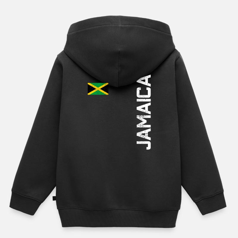 Jamaïque - Sweat Premium à capuche enfant bio - noir